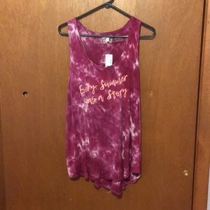 NWT Size 1 Maurice tie dye racer back tank